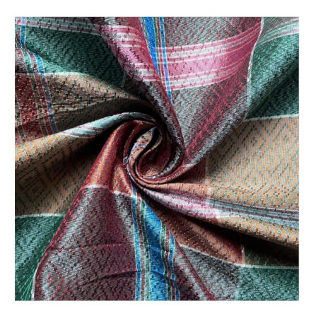 ผ้าโสร่งไหมแท้ CHOBMAI SILK ยกดอกลูกแก้ว สีเขียวสลับน้ำตาลคละสี ขนาด 1X1 เมตร_1